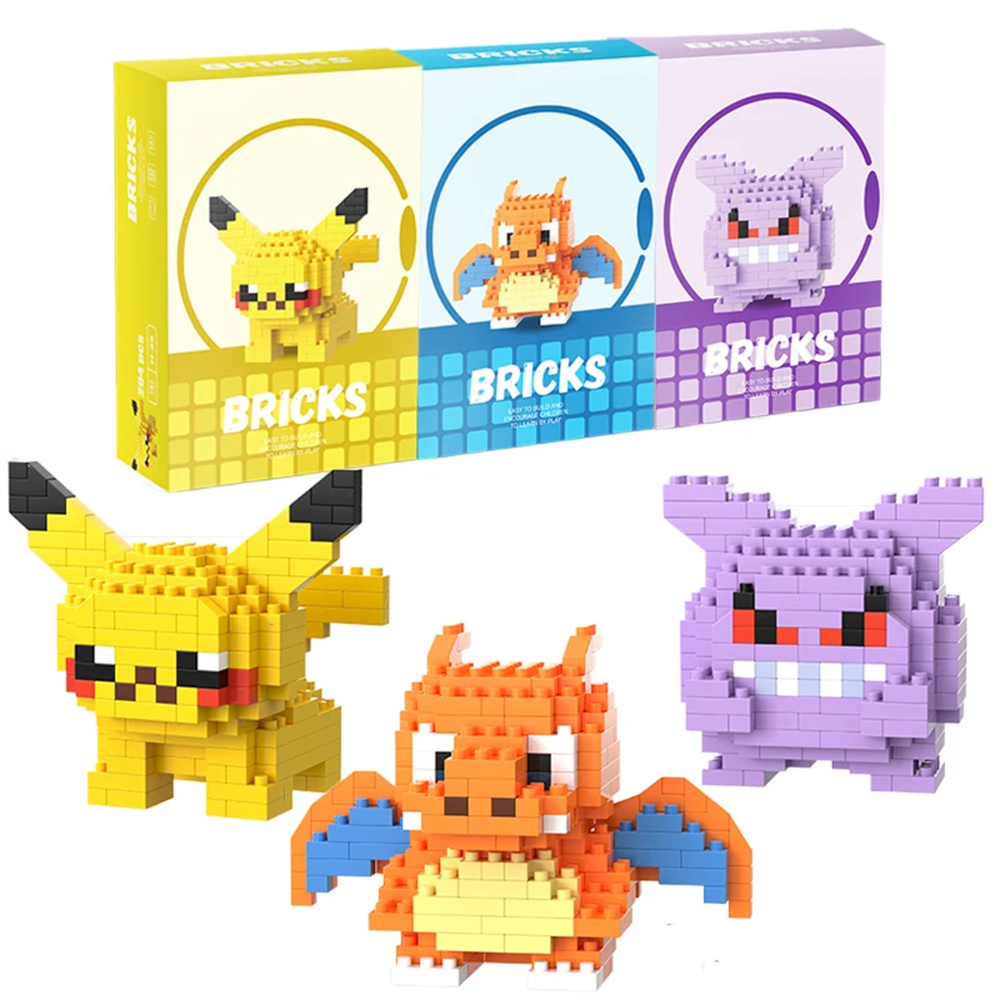 Kids Toys Kit - Pokemon Micro Building Blocks Pikachu Dragonite