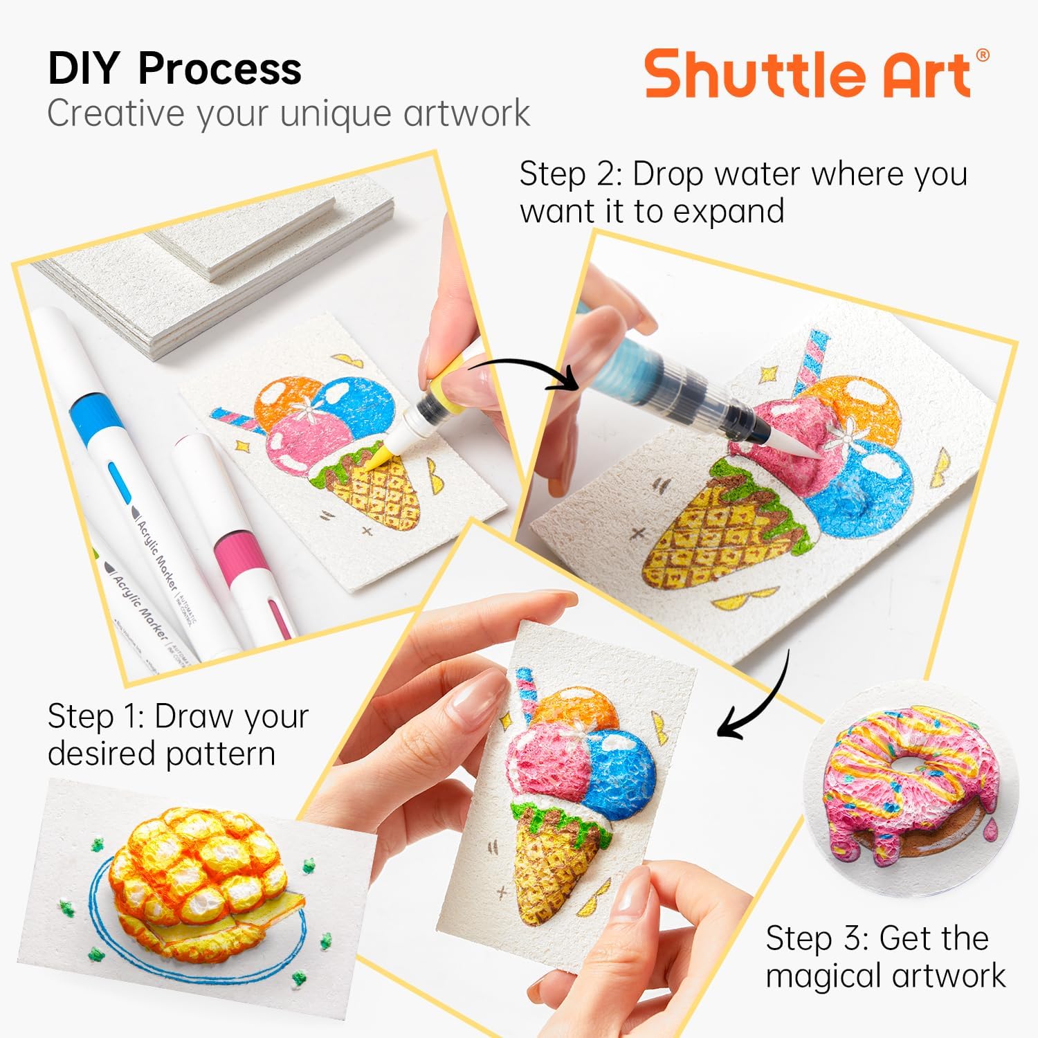 3D Puffy Foam Texture Painting - Kids Toys Drawing review and price