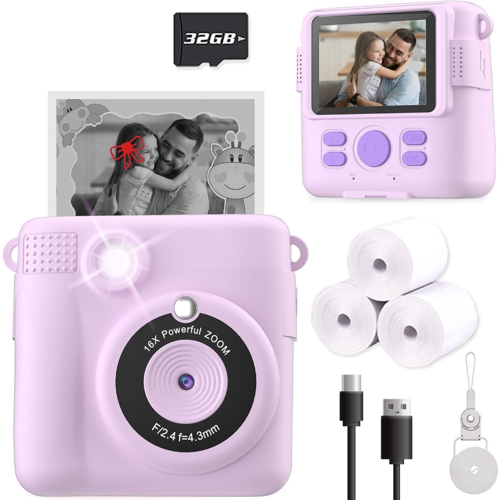 Instant Print Camera for Kids, - Kids Toys Videos review and price