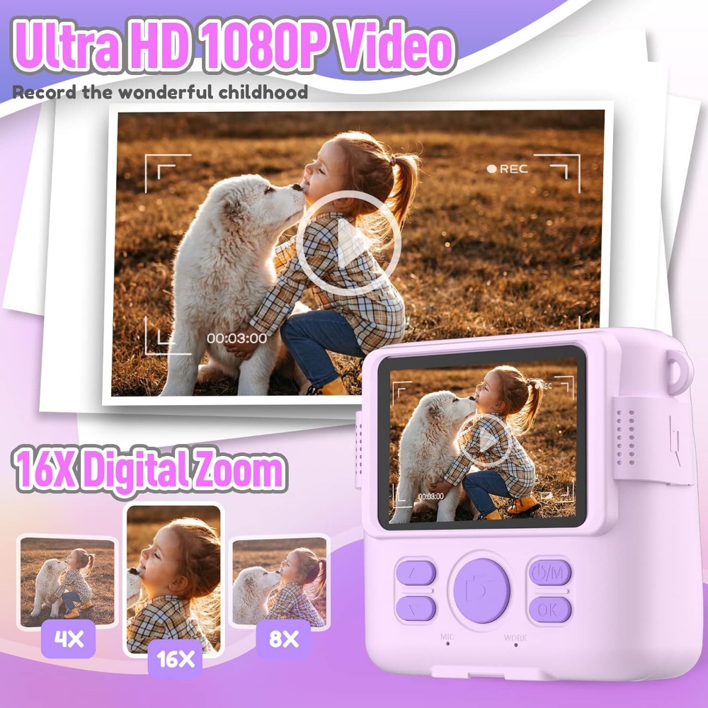 Instant Print Camera for Kids, - Kids Toys Videos review and price