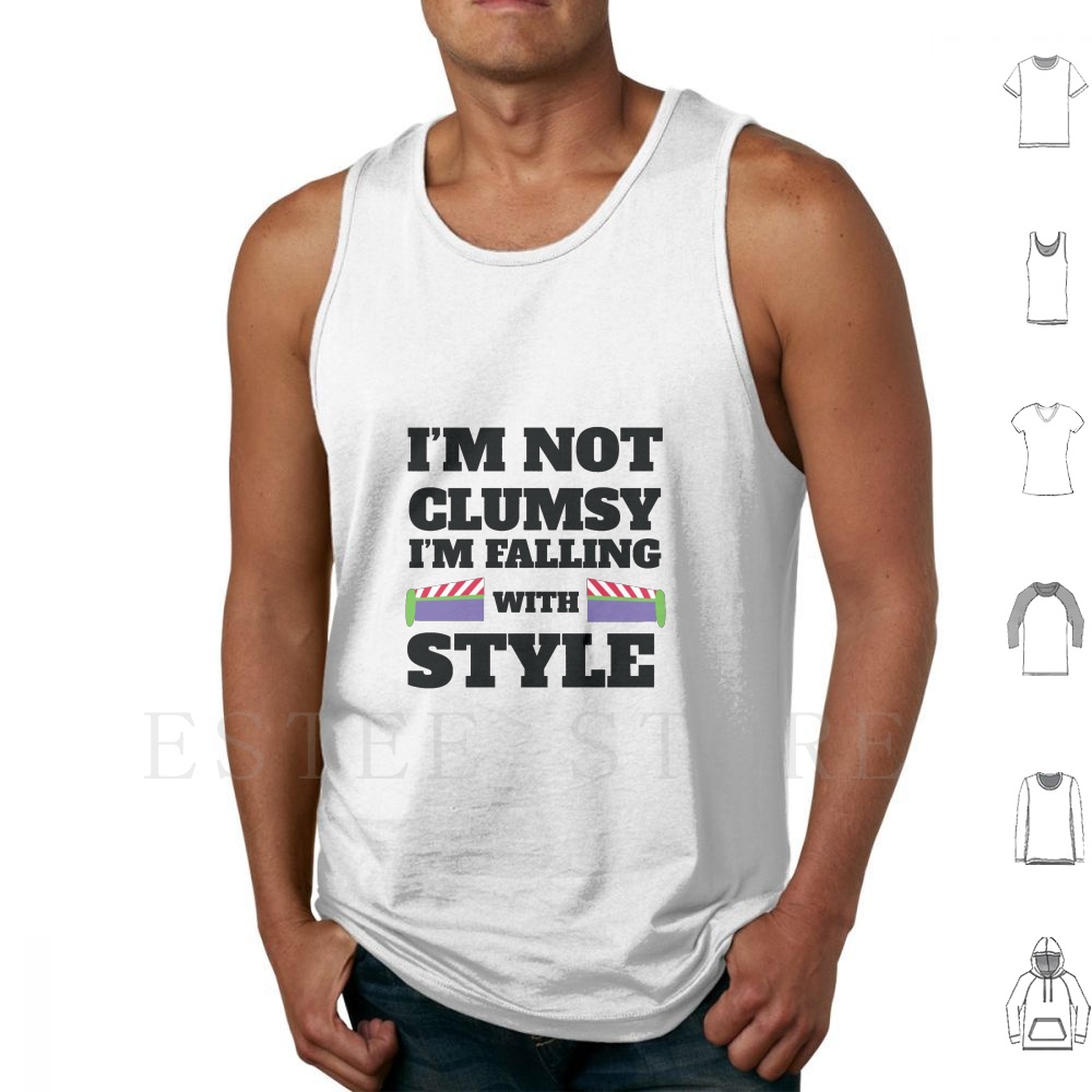 Clumsy Tank Tops Vest Sleevele - Kids Toys Vector review and price