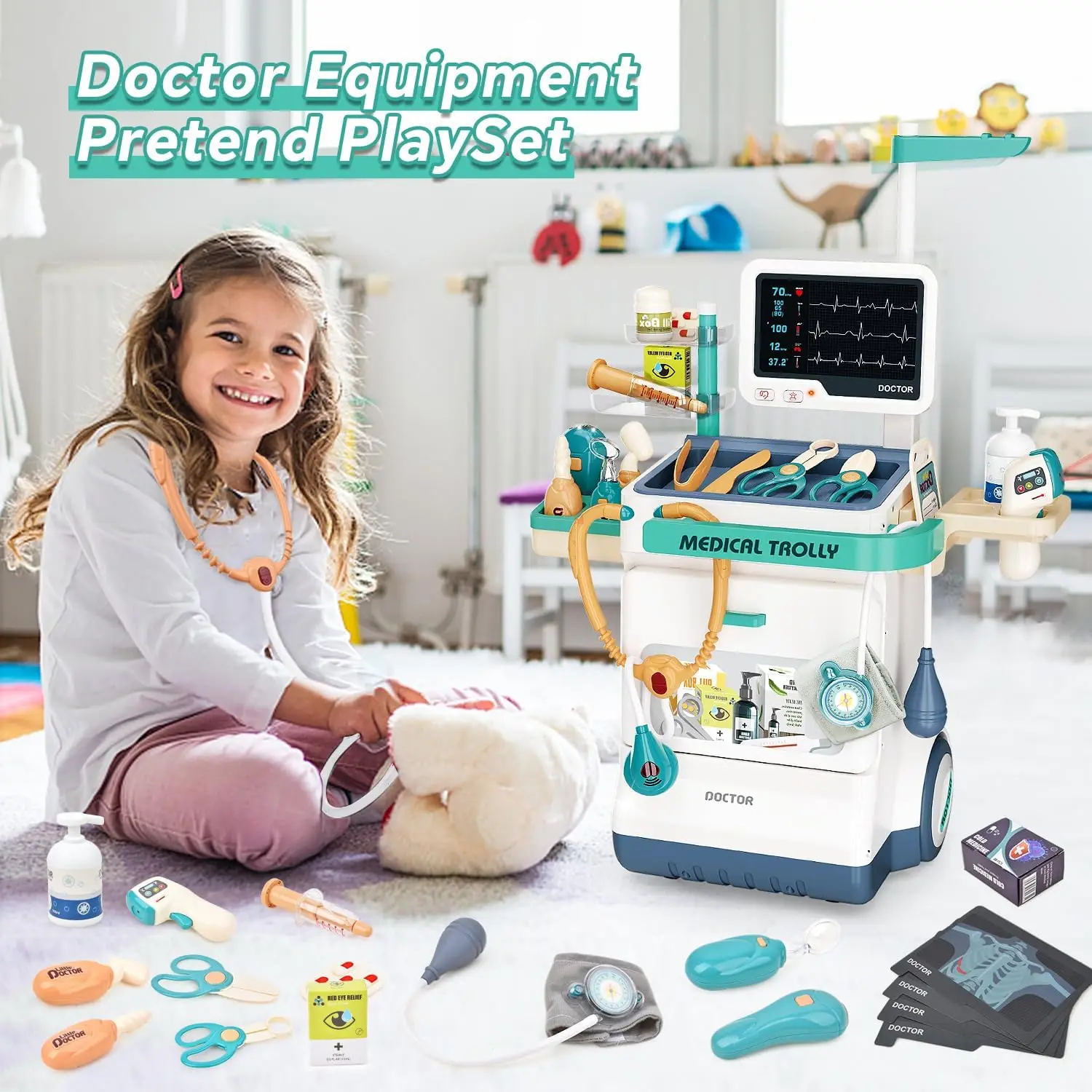 Kids Medical Kit Toy Pretend P - Kids Xray Toys review and price