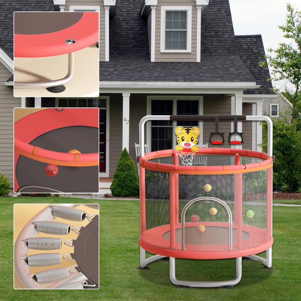 Kids Trampoline, Adjustable Ba - Basketball Hoop Kids Indoor review and price