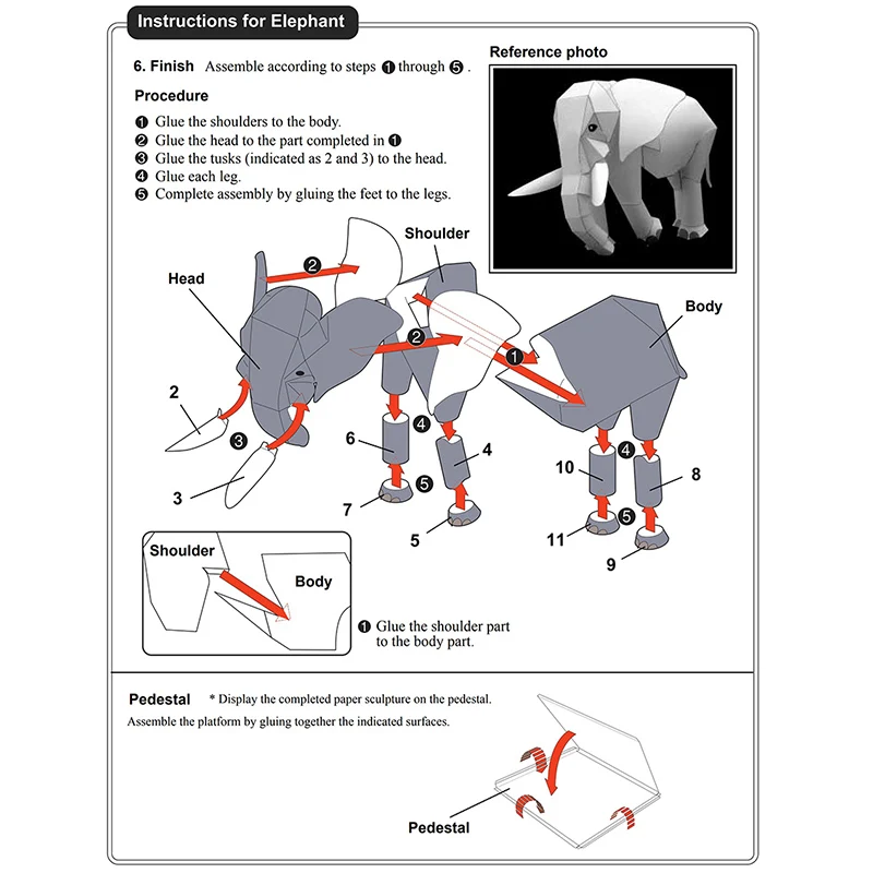 African Elephant Origami Art M - Kids Toys Elephant review and price