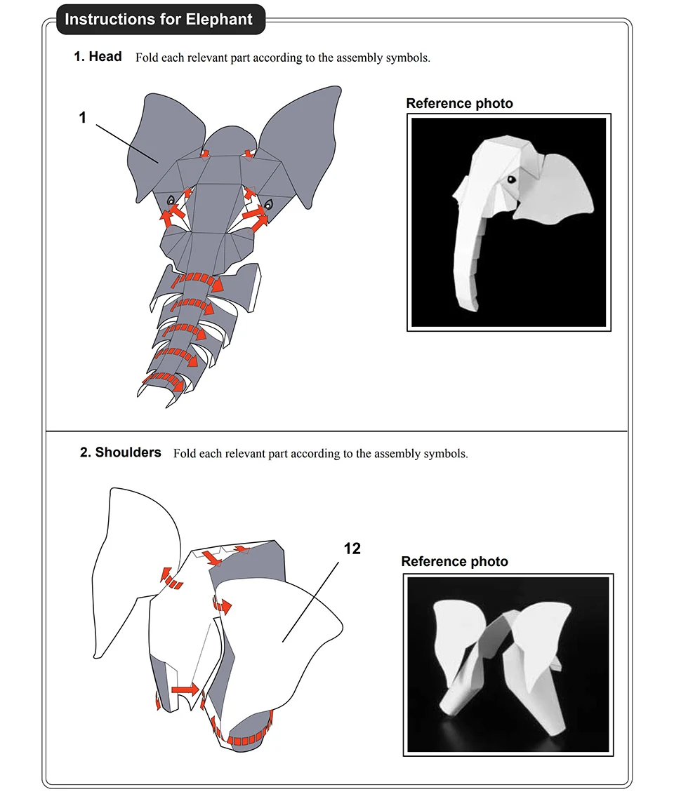 African Elephant Origami Art M - Kids Toys Elephant review and price