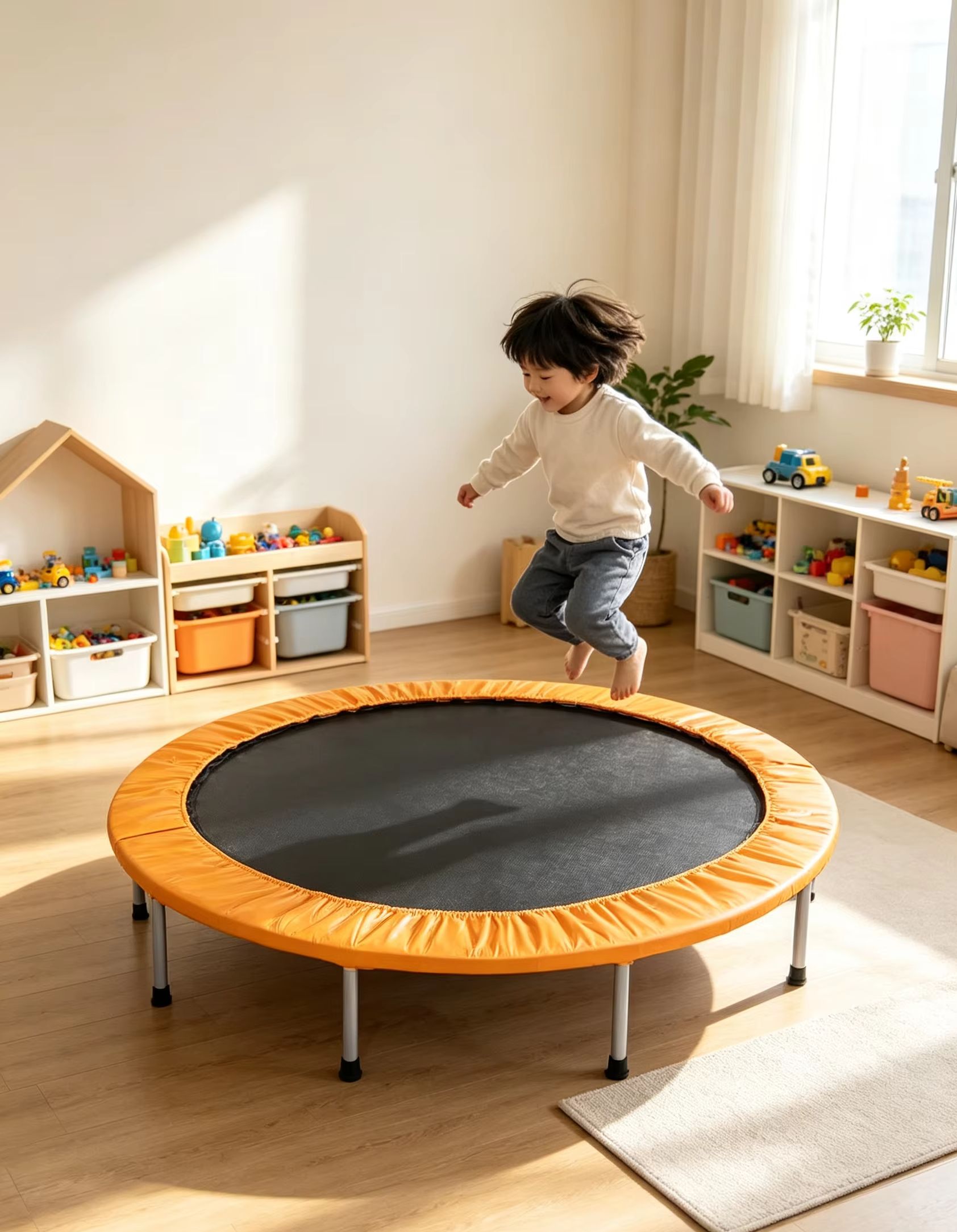 Round Mini Trampoline with Ora - Trampoline Mini Indoor review and price