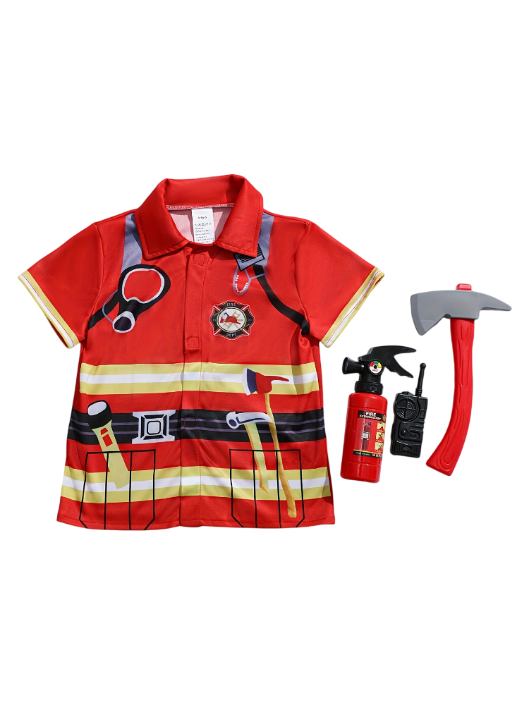 Kids Firefighter Style Shirt w - Kids Toys Kit review and price