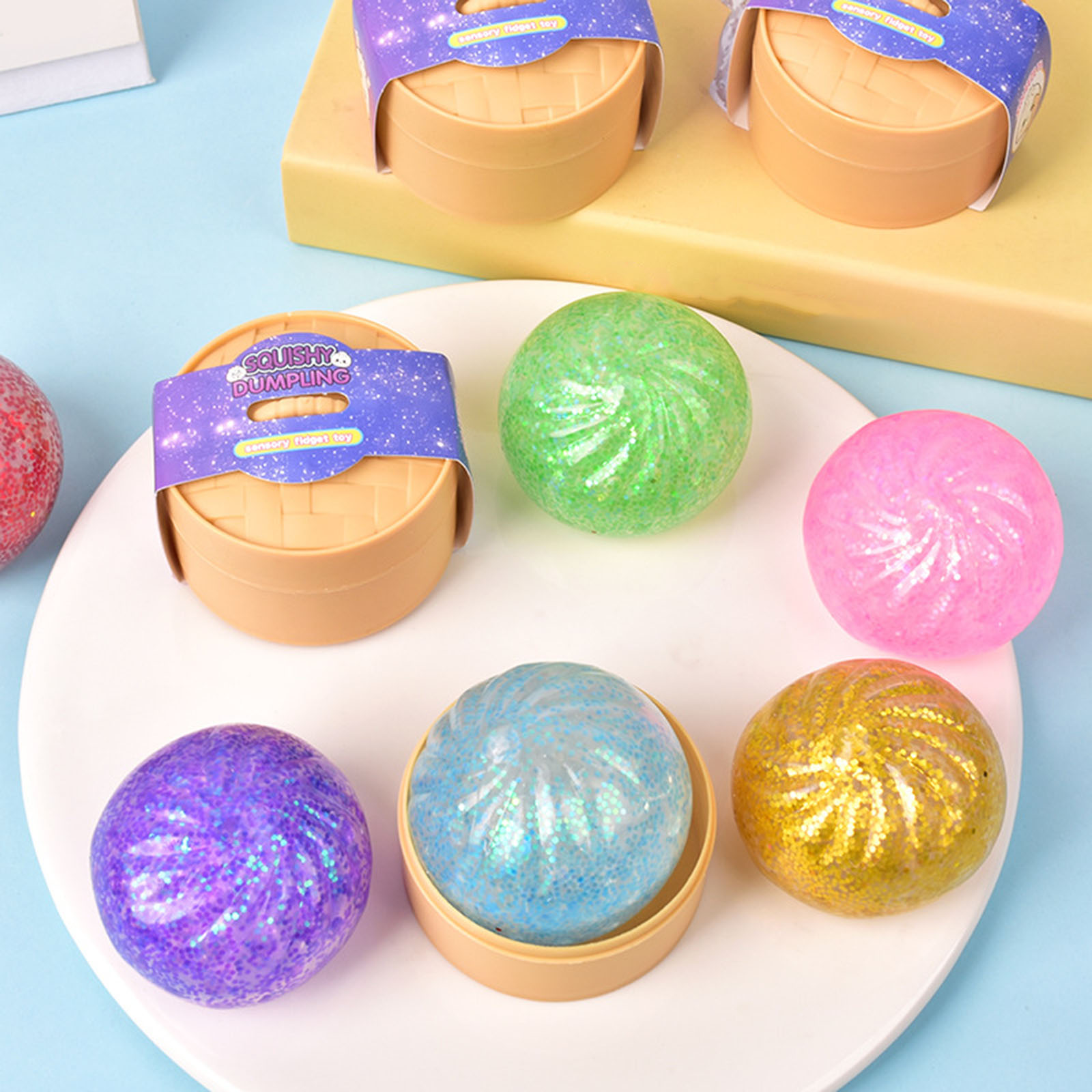 New 12pcs Set Glitter Dumpling - Kids Toys Dumplings review and price