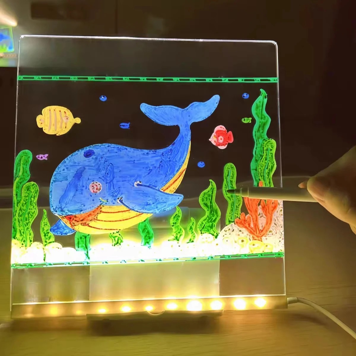 Magic Glow Kids Drawing Board: - Kids Toys Drawing review and price