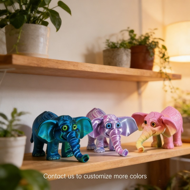 10CM 3D Printed Elephant Model - Kids Toys Elephant review and price
