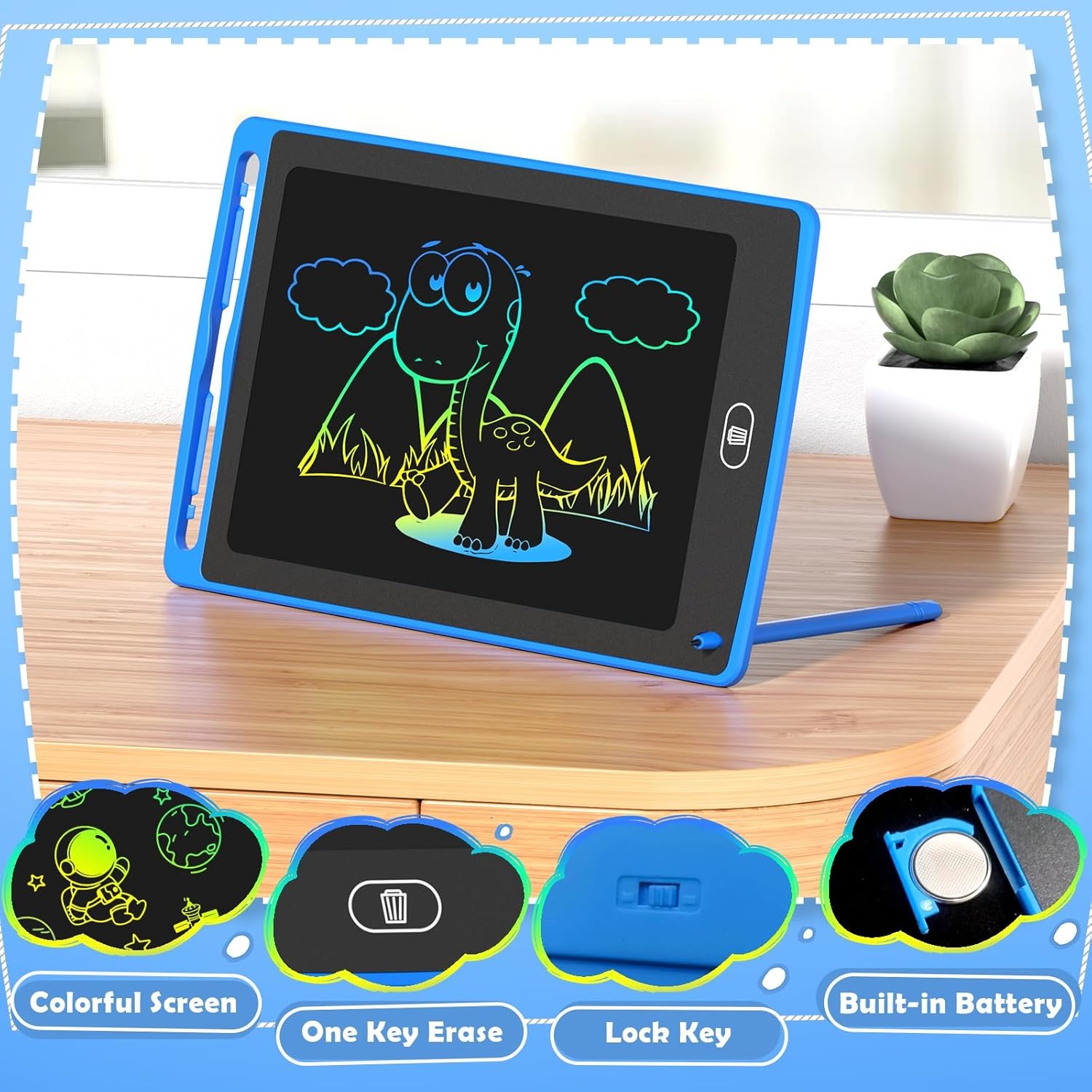 Pack LCD Writing Tablet for Ki - Kids Toys Drawing review and price