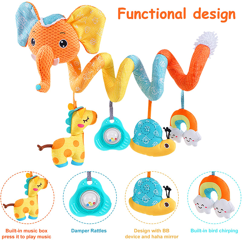 Car Seat Toys Infant Color Ele - Kids Toys Elephant review and price
