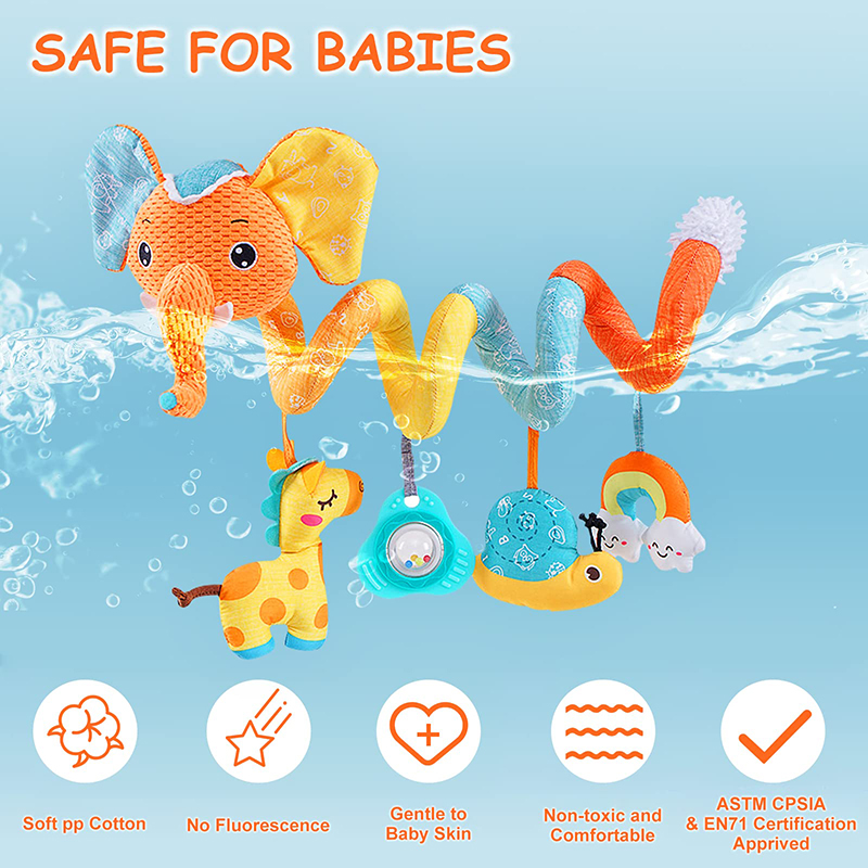 Car Seat Toys Infant Color Ele - Kids Toys Elephant review and price