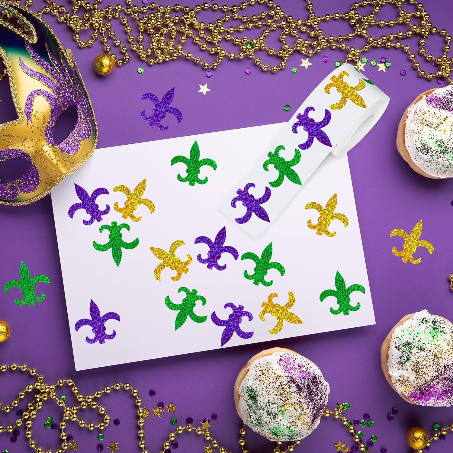 500Pcs Mardi Gras Stickers for - Laser Tag Set Kids review and price