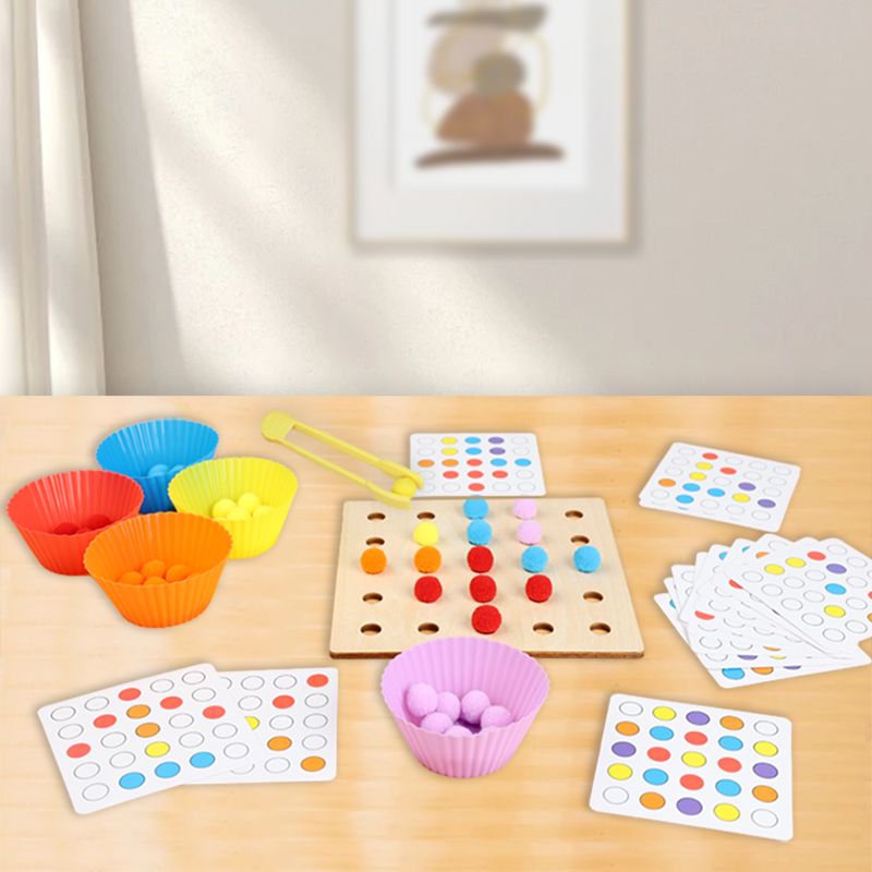 Wooden Clip Beads Toy Montesso - Kid Toys Ads review and price