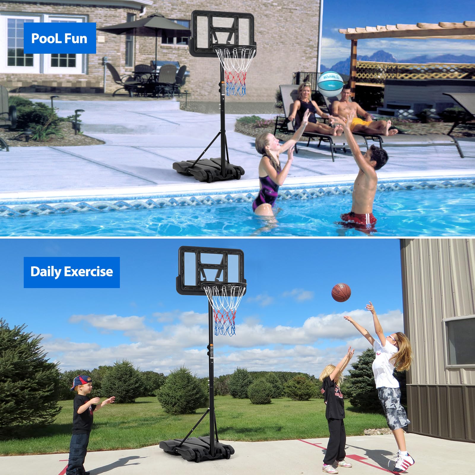 Kids Basketball Hoop, 5-7 ft A - Basketball Hoop Kids Indoor review and price